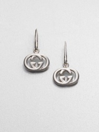 From the Britt Collection. Gleaming double G logos of sterling silver, signature symbols of Gucci style. Sterling silver Length, about 1 Ear wire Made in Italy From the Britt Collection. Gleaming double G logos of sterling silver, signature symbols of Gucci style. Sterling silver Length, about 1 Ear wire Made in Italy