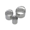 Dress My Cupcake DMC41CC1755 Fluted Stainless Steel Biscuit Cutter, Set of 3