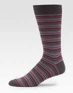 EXCLUSIVELY OURS. Add subtle splashes of color to your solid suiting, with these playful yet polished cotton-blend socks.Mid-calf height80% cotton/20% nylonMachine washMade in Italy