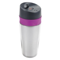 OXO Good Grips Liquiseal Travel Mug, Silver/Magenta OXO Good Grips Liquiseal Travel Mug, Silver/Magenta