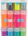 Martha Stewart Crafts Neon Glitter, 12-Pack