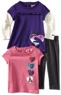 Puma - Kids Baby-Girls Infant 3 Pack Pant Set, Rich Purple, 24 Months Puma - Kids Baby-Girls Infant 3 Pack Pant Set, Rich Purple, 24 Months