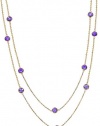 Effy Jewlery Yellow 14K Gold Amethyst Necklace, 11.97 TCW