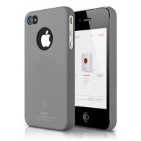 elago S4 Slim Fit Case for AT&T and Verizon iPhone 4 (Soft Feeling) - SF Gray + Logo Protection Film included elago S4 Slim Fit Case for AT&T and Verizon iPhone 4 (Soft Feeling) - SF Gray + Logo Protection Film included