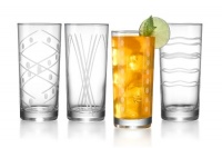 ARC Uptown Cut Crystal Coolers 15.25 oz Drinking glass, Set of 4 ARC Uptown Cut Crystal Coolers 15.25 oz Drinking glass, Set of 4