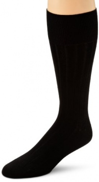 Calvin Klein Men's 3 Pack Cotton Rich Dress Rib Socks, Black, 7-12 Calvin Klein Men's 3 Pack Cotton Rich Dress Rib Socks, Black, 7-12