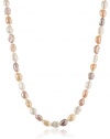 Multi-Color Pink Baroque Freshwater Cultured Pearl Endless Necklace, 50