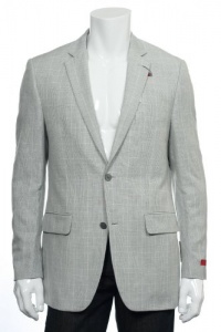 Alfani Red Men's Light Gray Plaid (Small) 2 Button Sport Coat Alfani Red Men's Light Gray Plaid (Small) 2 Button Sport Coat