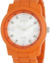 Sprout Women's ST5002MPOR Eco-Friendly Diamond Dial Orange Corn Resin Bracelet Watch