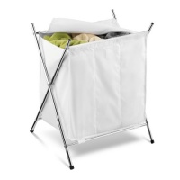Honey-Can-Do HMP-01236 Folding Hamper, Triple Container Honey-Can-Do HMP-01236 Folding Hamper, Triple Container