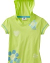 adidas Girls 2-6X Hanging Out Hoodie, Green, 6