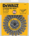 DEWALT DW4930 4-Inch by 5/8-Inch-11 Full Cable Twist Wire Wheel/Carbon Steel .020-Inch