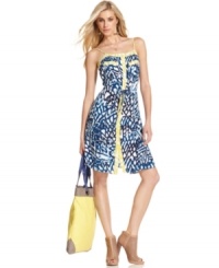 A bold print with bright trim makes this RACHEL Rachel Roy dress a hot pick for summer -- perfect for a day-date! A bold print with bright trim makes this RACHEL Rachel Roy dress a hot pick for summer -- perfect for a day-date!