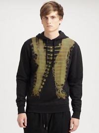 Equipped with a fascinating logo print, this hoodie represents the next wave in style.Attached hoodLong sleevesPull-on styleCottonDry cleanImported Equipped with a fascinating logo print, this hoodie represents the next wave in style.Attached hoodLong sleevesPull-on styleCottonDry cleanImported