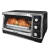 Black & Decker TO1640B 1500-Watt 6-Slice Countertop Convection Oven and Broiler with Nonstick Interior