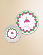 Mealtime will never be the same once your little ones have a personalized plate and bowl to sit down to...they'll be eager to sit down at their very own spot every time! And no worries about when the plate or bowl is dropped, since they're designed to withstand breakage.