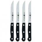 The Gourmet series features a classic, fully riveted handle with a full balance tang for a knife with traditional quality and value. Blade: The high-carbon, no-stain steel blade is honed with a laser-controlled edge and Friodur ice hardened. Handle: The sleek black Novodur handle offers durability and a sure grip. The comfortable handle is bonded and triple-riveted to the full tang for optimum balance and control. If purchased separately, 130.00.