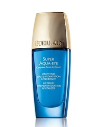 Eye SerumOptimum Hydration, RevitalizerFor time-defying eyes. Specifically formulated for gentle action on the sensitive eye contour zone, Super Aqua-Eye combines the Desert Rose Flower Complex with hyaluronic acid fragments. Puffiness is visibly reduced and dark circles appear lighter. Eye SerumOptimum Hydration, RevitalizerFor time-defying eyes. Specifically formulated for gentle action on the sensitive eye contour zone, Super Aqua-Eye combines the Desert Rose Flower Complex with hyaluronic acid fragments. Puffiness is visibly reduced and dark circles appear lighter.
