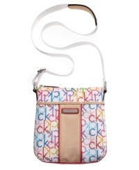 Sometimes a signature touch is all you need, so check out this compact crossbody from Calvin Klein. Dressed in iconic CK print and custom hardware, it boasts plenty of pockets and compartments for all the essentials.