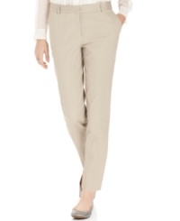 Jones New York's skinny trousers create a flattering silhouette, thanks to a cropped fit. Pair with flats and a tee for essential weekend style. Jones New York's skinny trousers create a flattering silhouette, thanks to a cropped fit. Pair with flats and a tee for essential weekend style.