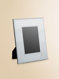 From the Charlie Bear Collection. A sweet teddy accents one corner of this collectible silverplated frame. 4W X 6H Tarnish proof Glass and silverplate Dust clean Made in FranceDIMENSION INFORMATION3 X 4 (4 X 5 overall)4 X 6 (5 X 7 overall) From the Charlie Bear Collection. A sweet teddy accents one corner of this collectible silverplated frame. 4W X 6H Tarnish proof Glass and silverplate Dust clean Made in FranceDIMENSION INFORMATION3 X 4 (4 X 5 overall)4 X 6 (5 X 7 overall)