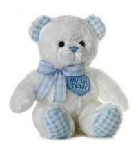 Aurora Plush Baby 14 inches Blue My First Teddy Bear Aurora Plush Baby 14 inches Blue My First Teddy Bear