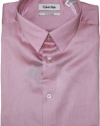 Calvin Klein BODY Slim-Fit Stretch Solid Dress Shirt (15.5 Neck 34/35, Pale Pink)