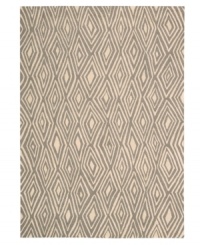 Diamond cut. A distinctive all-over diamond design and charcoal gray background evoke the rings from the trunk of an ancient tree. Hand tufted from 100% natural wool, this plush Calvin Klein rug is crafted using the cut-and-loop pile technique that creates a unique matte surface texture. Diamond cut. A distinctive all-over diamond design and charcoal gray background evoke the rings from the trunk of an ancient tree. Hand tufted from 100% natural wool, this plush Calvin Klein rug is crafted using the cut-and-loop pile technique that creates a unique matte surface texture.
