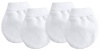 Kushies 2 Pack No Scratch Mittens, White