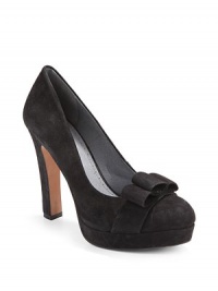 THE LOOKPoint toeSumptuous suedePadded insoleTHE FITSelf-covered wedge 4 (100mm)Self-covered platform, ½ (15mm)Compares to a 3½ heel (90mm)THE MATERIALSuede upperLeather lining and soleORIGINImported THE LOOKPoint toeSumptuous suedePadded insoleTHE FITSelf-covered wedge 4 (100mm)Self-covered platform, ½ (15mm)Compares to a 3½ heel (90mm)THE MATERIALSuede upperLeather lining and soleORIGINImported