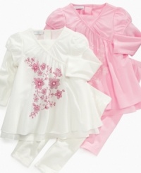 It's a wrap. You'll have no problem making a final decision on what to put her in for sweet style with this tunic and pant set from First Impressions. It's a wrap. You'll have no problem making a final decision on what to put her in for sweet style with this tunic and pant set from First Impressions.