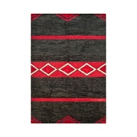 A luxurious adaptation of the Navajo rugs in Mr. Lauren's personal collection, this Ralph Lauren rug combines two ancient knotting techniques--the Soumak flat loop weave and Peshawar pile weave--in one design for rare and varied sheen. Vegetable dyes were used to enhance the naturally rustic appearance of the fibers.
