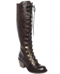 Rugged charms that laces up tight. Rocket Dog's Rachel boots feature a hidden zipper and an elastic gore at the back of the knee. Rugged charms that laces up tight. Rocket Dog's Rachel boots feature a hidden zipper and an elastic gore at the back of the knee.