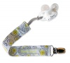 BooginHead PaciGrip Pacifier Holder, Saucy Silver