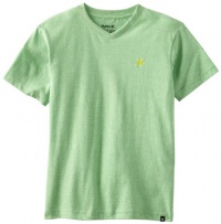 Hurley Boys 8-20 Heathered V-Neck Tee, Bright Green, Medium