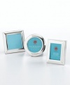 Martha Stewart Silver Plated Engravable Wide- Rimmed Frame 3pcs