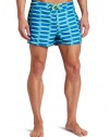 Original Penguin Men's Printed Pieced Box Swim Trunk