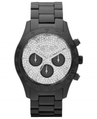 Let your light shine wherever you go with this sparkling Layton collection watch from Michael Kors. Let your light shine wherever you go with this sparkling Layton collection watch from Michael Kors.