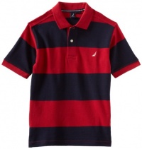 Nautica Sportswear Kids Boys 8-20 SS Wide Stripe Polo Shirt, Cherry, Large Nautica Sportswear Kids Boys 8-20 SS Wide Stripe Polo Shirt, Cherry, Large