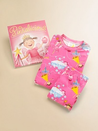 Pink rules in the pages of this beloved book, here partnered with the perfect pair of pink pajamas so your favorite pink-loving princess can have rosy dreams.By Victoria Kann & Elizabeth KannHardcover, 40npagesRecommended for ages 4-8PJs with elastic waist, scalloped trim and a satin bowCottonMachine washMade in USA Please note: Doll sold separately. Pink rules in the pages of this beloved book, here partnered with the perfect pair of pink pajamas so your favorite pink-loving princess can have rosy dreams.By Victoria Kann & Elizabeth KannHardcover, 40npagesRecommended for ages 4-8PJs with elastic waist, scalloped trim and a satin bowCottonMachine washMade in USA Please note: Doll sold separately.