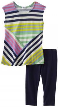 Splendid Littles Girls 2-6X Tropical Stripe Top And Legging Set, Sun Kissed, 5/6 Splendid Littles Girls 2-6X Tropical Stripe Top And Legging Set, Sun Kissed, 5/6