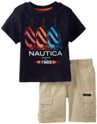 Nautica Boys 2-7 2 Piece Sails Short Set, Sport Navy, 3T Nautica Boys 2-7 2 Piece Sails Short Set, Sport Navy, 3T