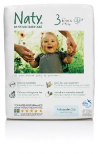 Nature Babycare Chlorine-Free ECO Diapers Size 3 (16-28lbs) (Pack of 4) Nature Babycare Chlorine-Free ECO Diapers Size 3 (16-28lbs) (Pack of 4)