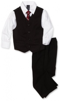 Nautica Dress Up Boys 2-7 Dresswear Vest Set, Black, 6 Nautica Dress Up Boys 2-7 Dresswear Vest Set, Black, 6