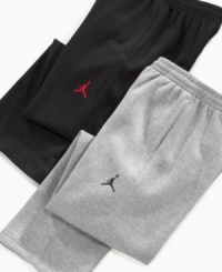 It's easy to be like Mike these days. A pair of Jordan Jumpman fleece pants from Nike are all that he needs to hit the court in style. It's easy to be like Mike these days. A pair of Jordan Jumpman fleece pants from Nike are all that he needs to hit the court in style.