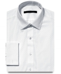 Make a statement in any room you walk into with this french cuff dress shirt from Sean John. Make a statement in any room you walk into with this french cuff dress shirt from Sean John.