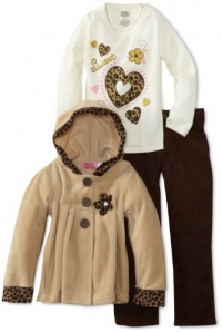 Young Hearts Girls 2-6X 3 Piece Sweet Micro Polar Fleece Set, Light Beige, 3T Young Hearts Girls 2-6X 3 Piece Sweet Micro Polar Fleece Set, Light Beige, 3T