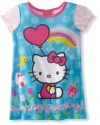 Hello Kitty Girls 2-6x Rainbow Dorm, Multi, 3T