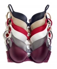 Celebrate a near-century of uplifting style and support. Maidenform's 90th Anniversary Custom Lift bra has smooth seamless cups and mesh wings with satin and lace overlay. Style #7175 Celebrate a near-century of uplifting style and support. Maidenform's 90th Anniversary Custom Lift bra has smooth seamless cups and mesh wings with satin and lace overlay. Style #7175