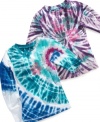 For the cool littlest hipster in training is this long sleeve tie dye pullover top by Flapdoodles.